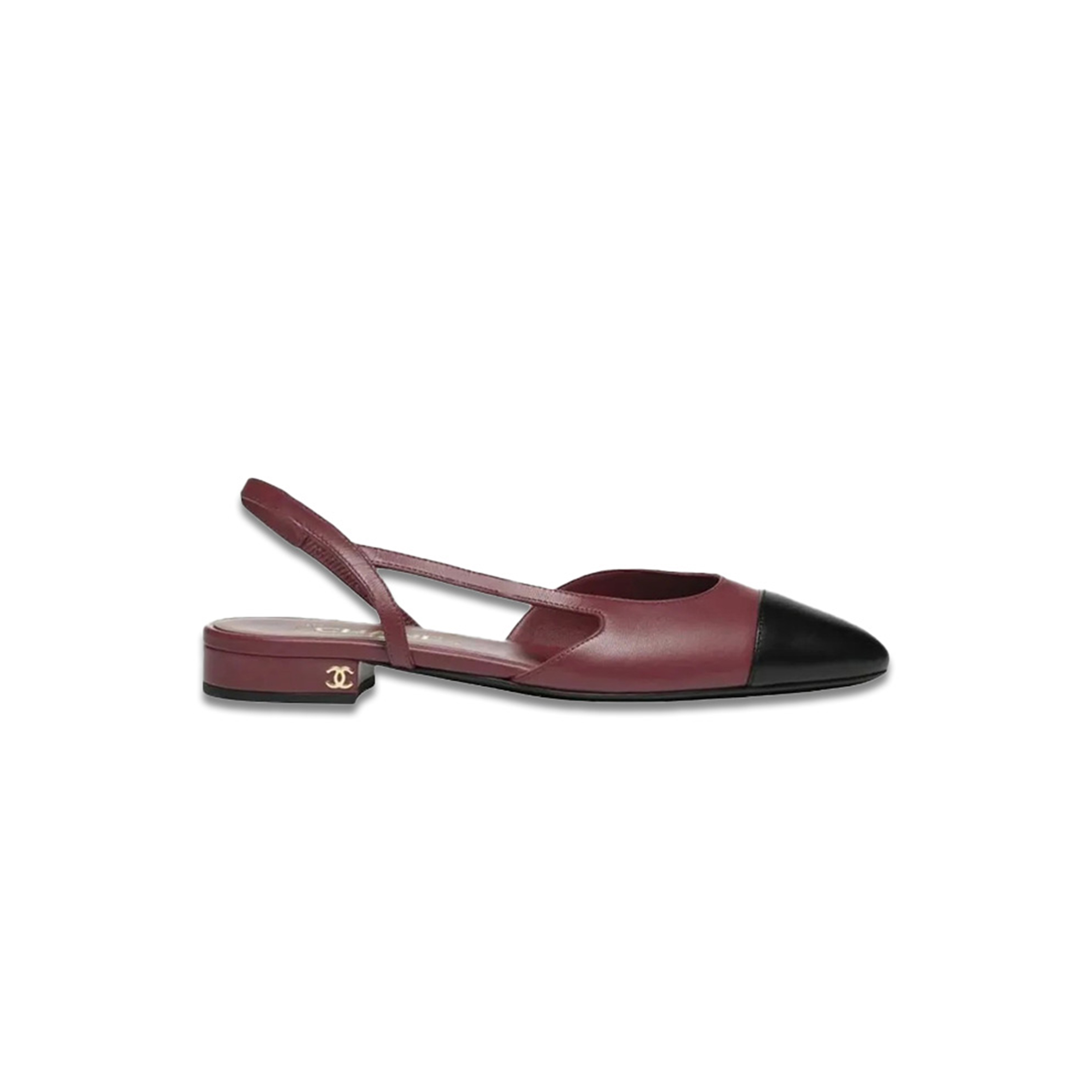 CHANEL CAP-TOE SLINGBACK FLATS G31319